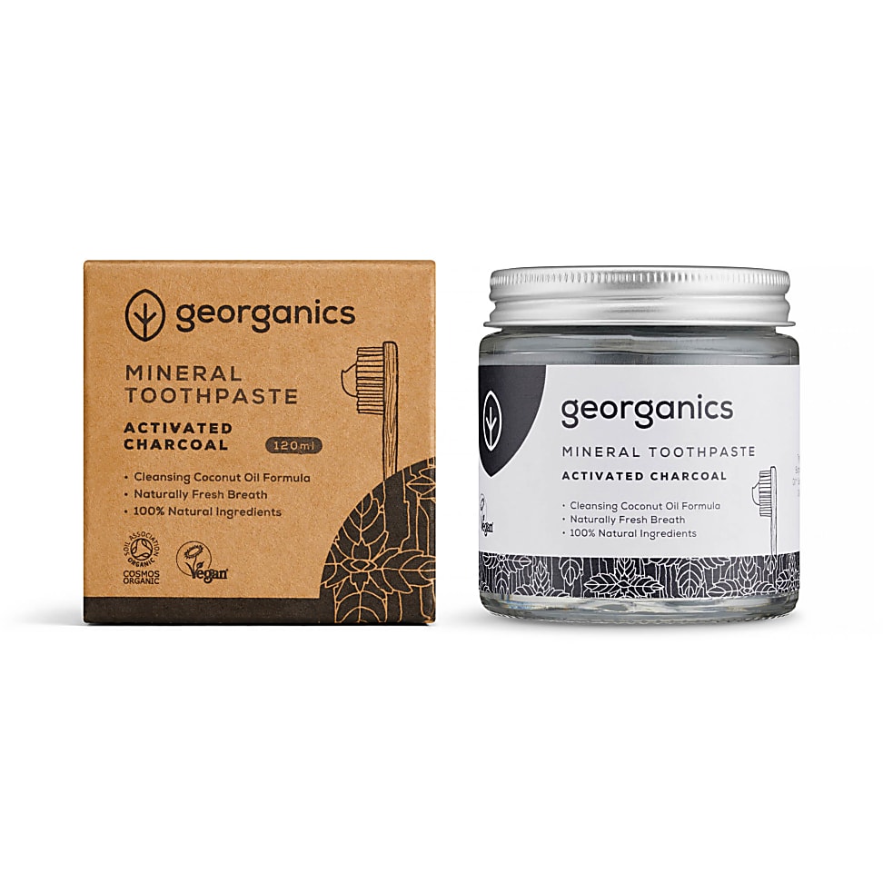 Georganics Fluoride Free Mineral Toothpaste - Activated Charcoal 120ml