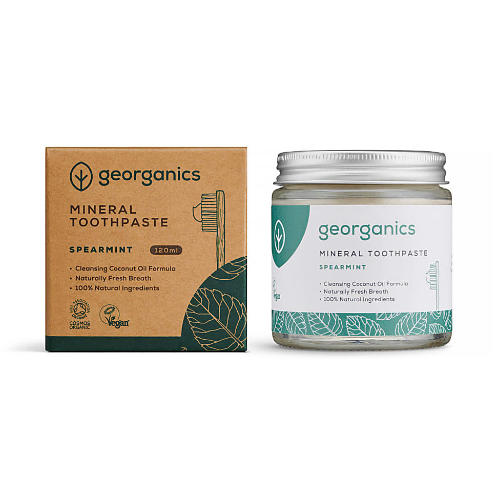 Georganics Fluoride Free Mineral Toothpaste - Spearmint 120ml