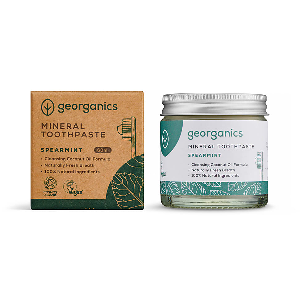Georganics Fluoride Free Mineral Toothpaste - Spearmint 60ml