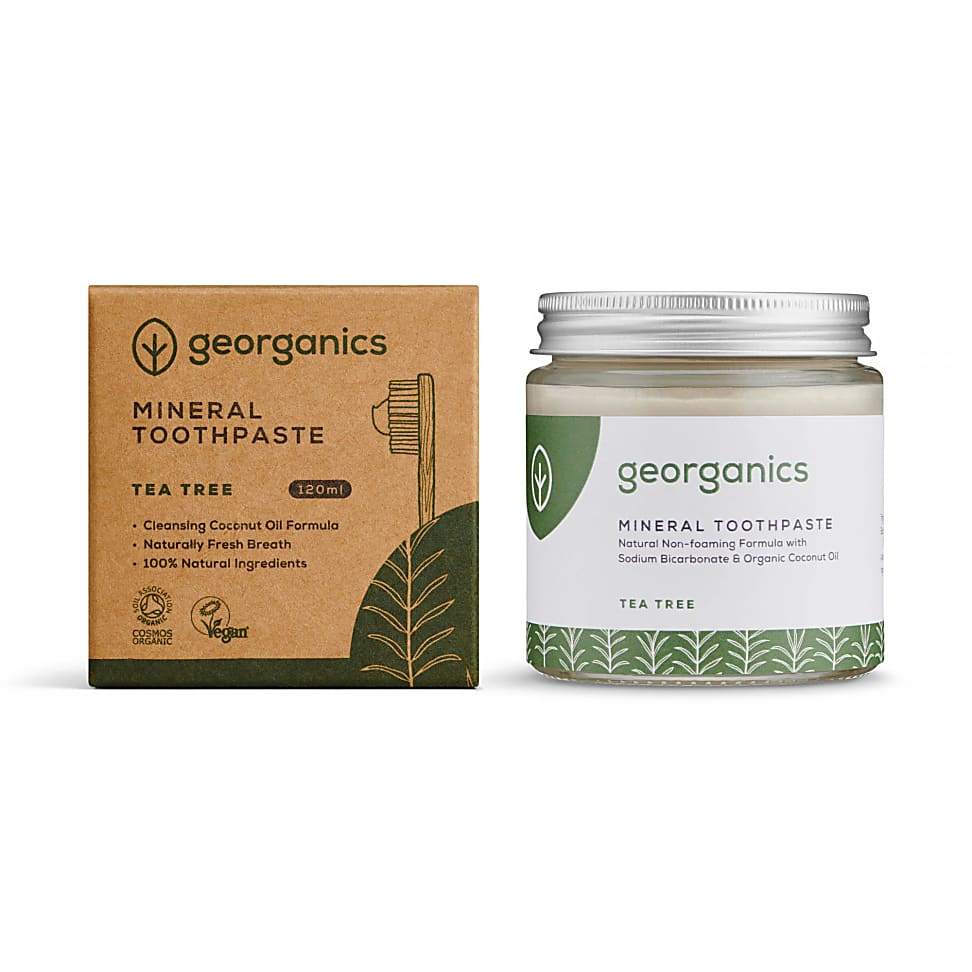 Georganics Fluoride Free Mineral Toothpaste - Tea Tree 120ml