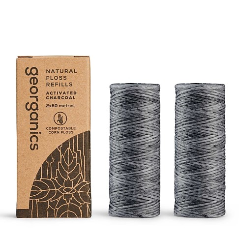 Georganics Natural Floss Refill - Charcoal