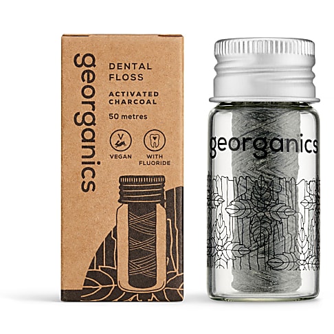 Georganics Fluoride Floss - Activated Charcoal