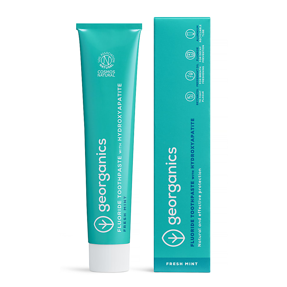 Georganics Fluoride Toothpaste with Hydroxyapatite - Fresh Mint