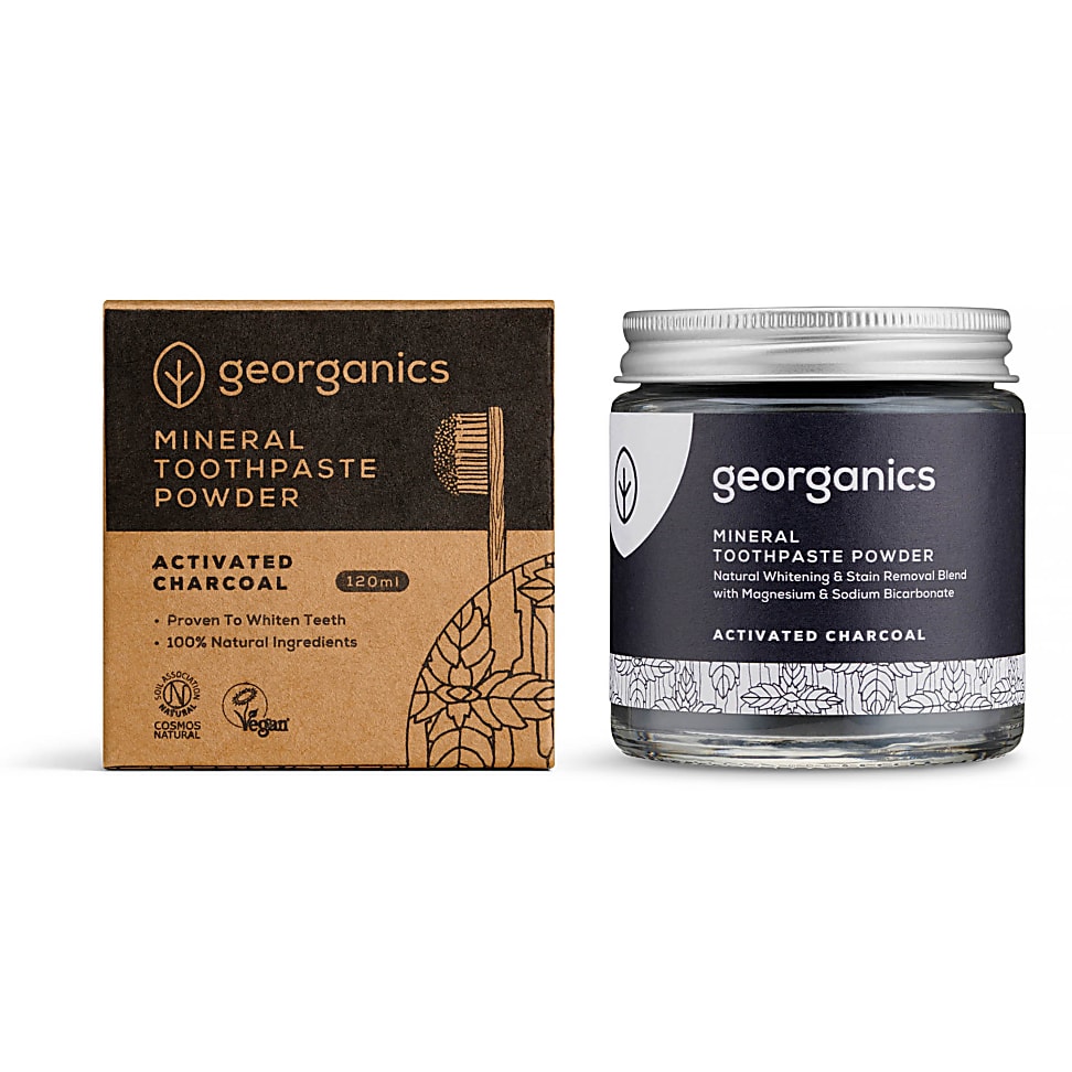 Georganics Fluoride Free Mineral Toothpaste Powder - Activated Char...