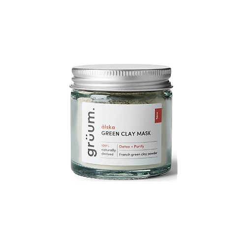grüum älska Green Clay Face Mask 50ml
