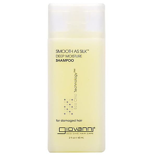 Photos - Hair Product Giovanni Smooth As Silk Deep Moisture Shampoo - Travel Size GVNSILKSHAMP60 