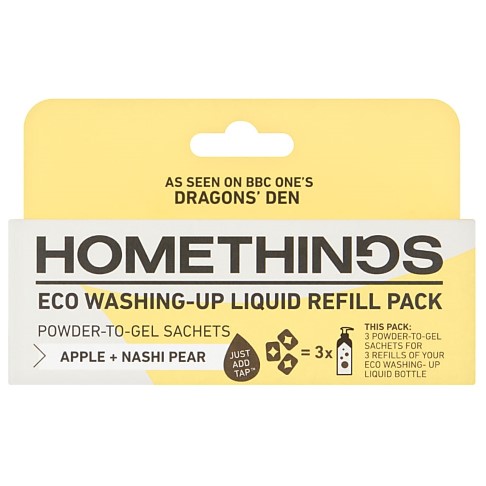 Homethings Eco Washing Up Liquid Refill Pack (pack of 3)