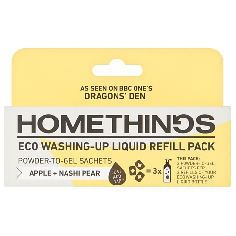 Homethings Eco Washing Up Liquid Refill Pack (pack of 3)