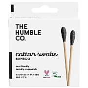 Humble Natural Cotton Swabs - Black (100 pcs)