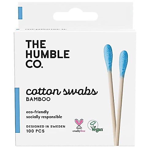 Humble Natural Cotton Swabs - Blue (100 pcs)