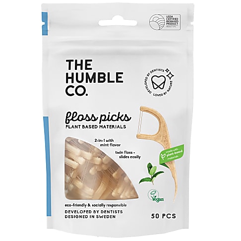 Humble Dental Floss Picks - Mint (50 pack)
