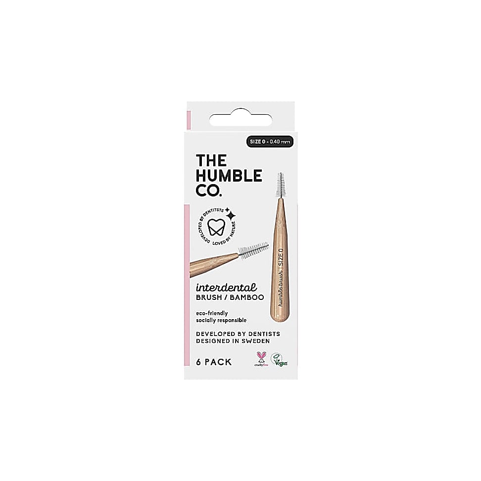 Photos - Toothpaste / Mouthwash Humble Bamboo Interdental Brush - Pink HUMINTPINKT