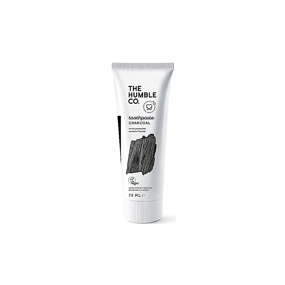 Photos - Toothpaste / Mouthwash Humble Natural Toothpaste with Fluoride - Charcoal HUMPASTCHAR