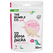 The Humble Co. Kids Floss Picks Strawberry - 30 pcs