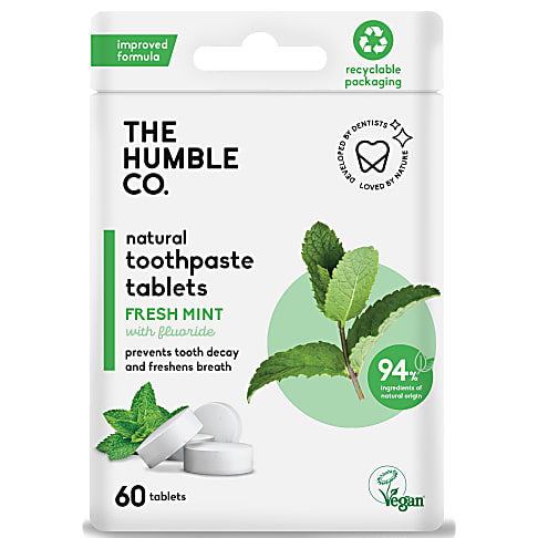 The Humble Co Toothpaste Tablets with Fluoride (60 tablets)