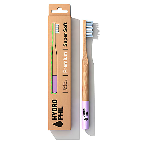 Hydrophil Super Soft Premium Bamboo Toothbrush - Lilac