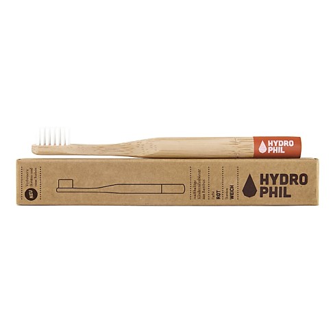 Hydrophil Bamboo Toothbrush Kids Red