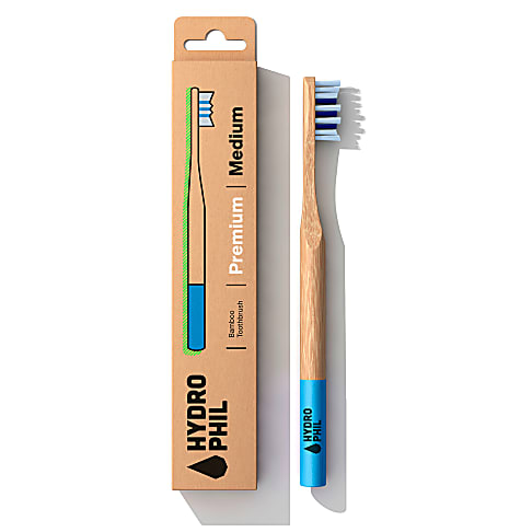 Hydrophil Medium Premium Bamboo Toothbrush - Atlantic Ocean