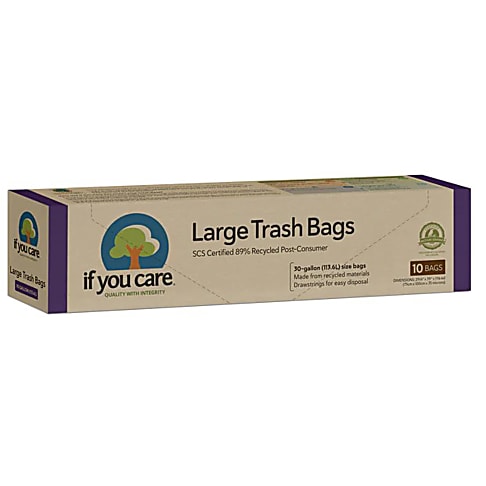 If You Care Large Trash Bags - 136L
