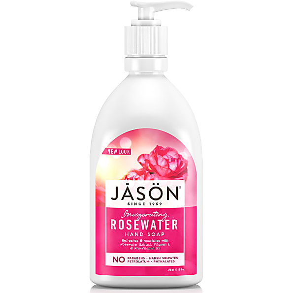 Photos - Soap / Hand Sanitiser Jason Invigorating Rosewater Pure Natural Hand Soap JBSOAPROSE 