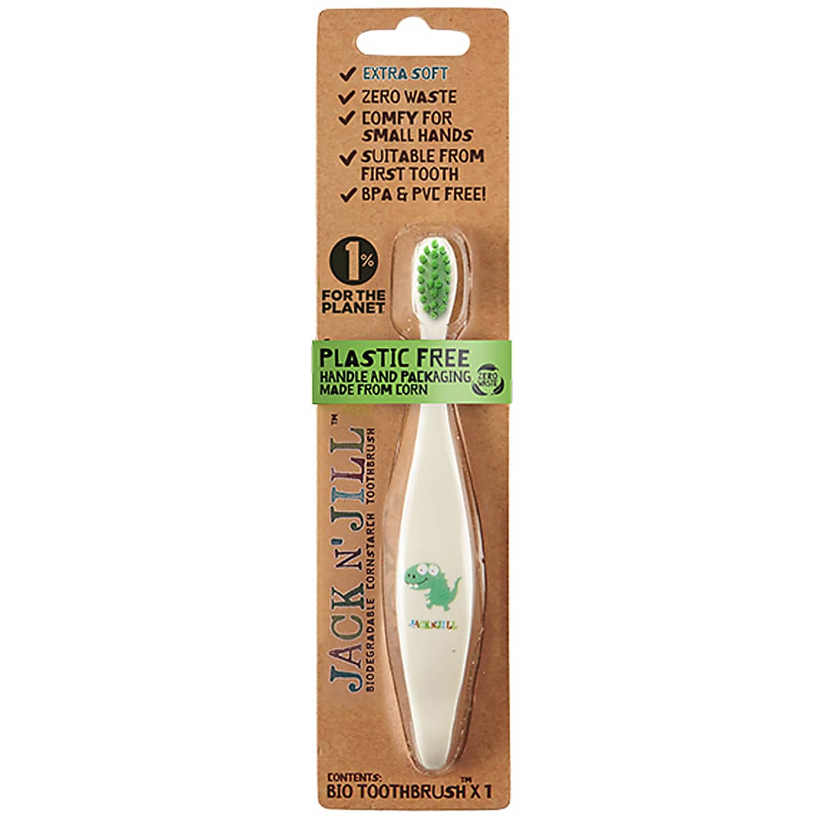 Jack n' Jill Bio Toothbrush- Dino Jack n' Jill Bio Toothbrush- Dino