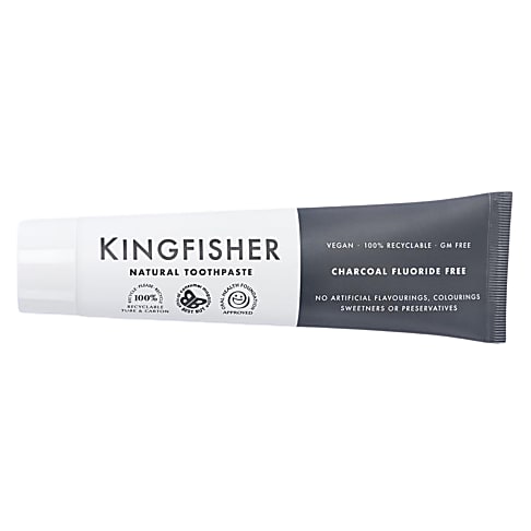 Kingfisher Fluoride Free Toothpaste - Charcoal