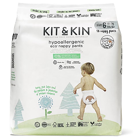 Kit & Kin Pull Ups - Size 6 XL (18 pack)