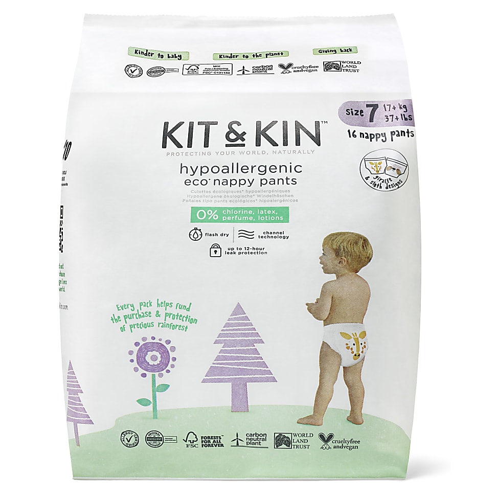 Kit & Kin Pull Ups - Size 7 XXL (16 pack)