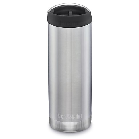 Klean Kanteen TKWide Insulated Coffee Cap Bottle - Brushed Stainless Steel