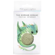Konjac Mythical Dragon Sponge Box with Hook - Green Clay