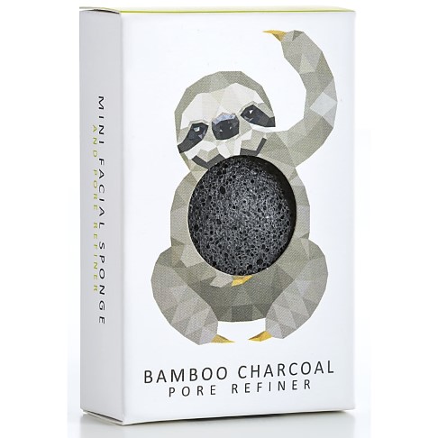 Konjac Mini Rainforest Pore Refiner Bamboo Charcoal - Sloth
