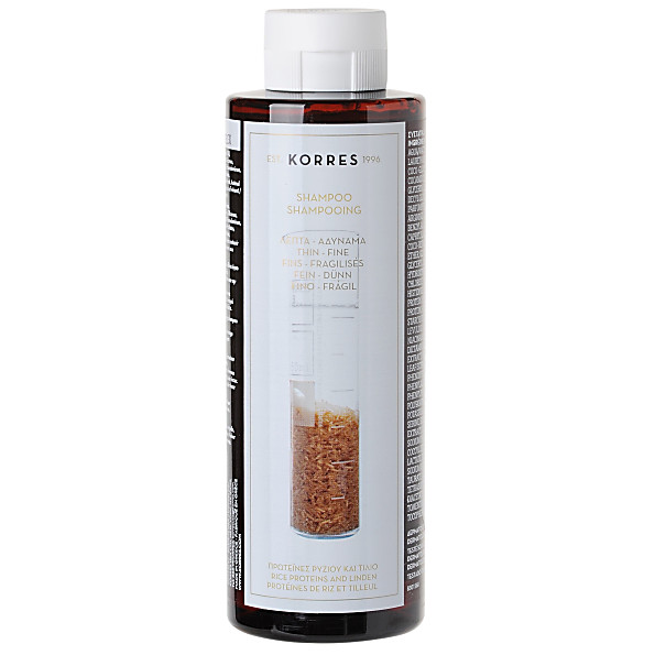 Korres Rice Proteins Linden Shampoo Fine Thin Hair