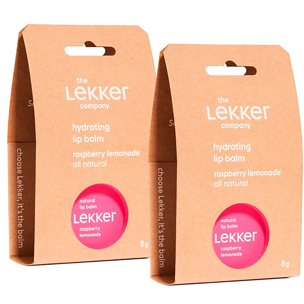 The Lekker Company Raspberry Lip Balm Bundle