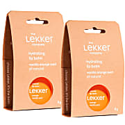 The Lekker Company Orange Vanilla Swirl Lip Balm Bundle