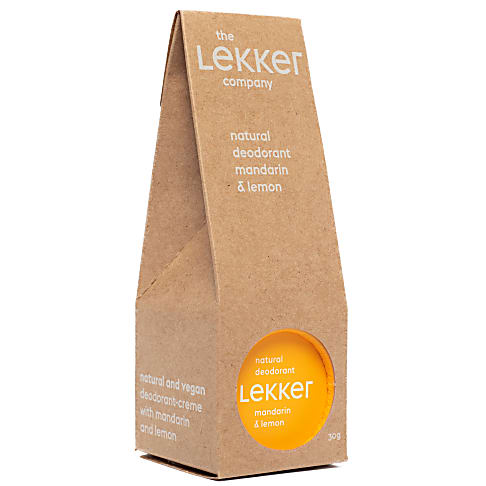 The Lekker Company Creme Deodorant -  Mandarin & Lemon