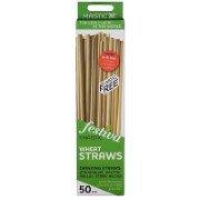 Maistic Natural Drinking Wheat Straws - 50 pack