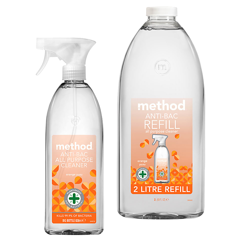 Method Anti-Bac Orange Yuzu All Purpose Refill Bundle
