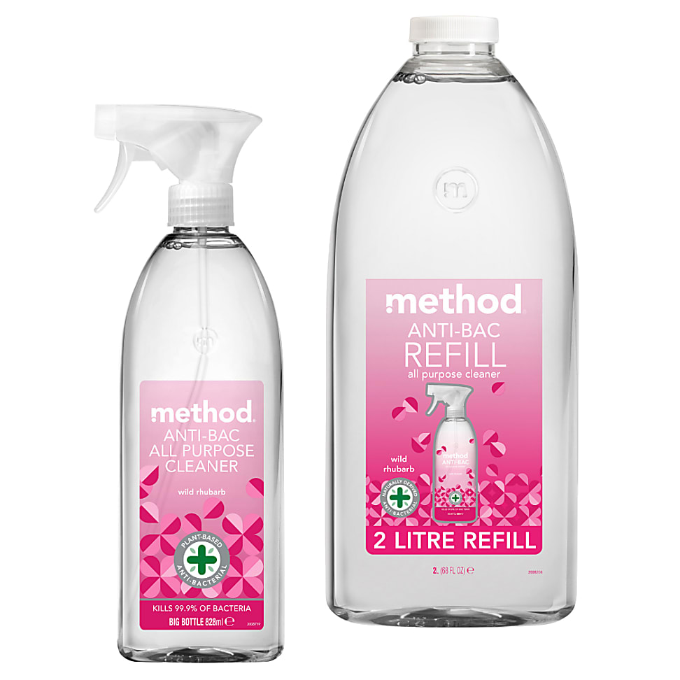Method Anti-Bac Wild Rhubarb All Purpose Refill Bundle