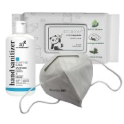 Masks, Hand Sanitiser and wipes value pack