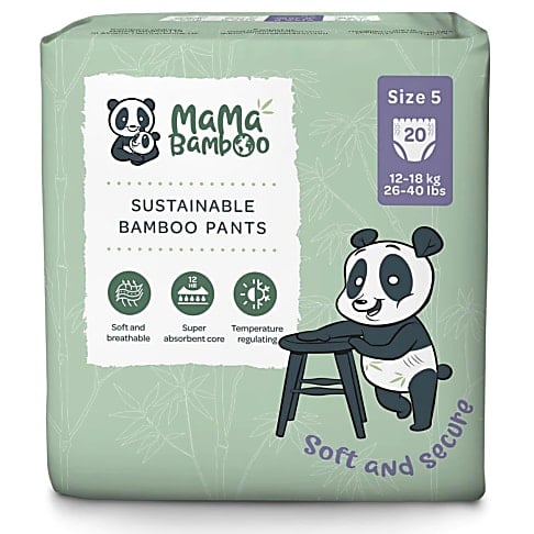 Mama Bamboo Eco Nappy Pants - Size 5