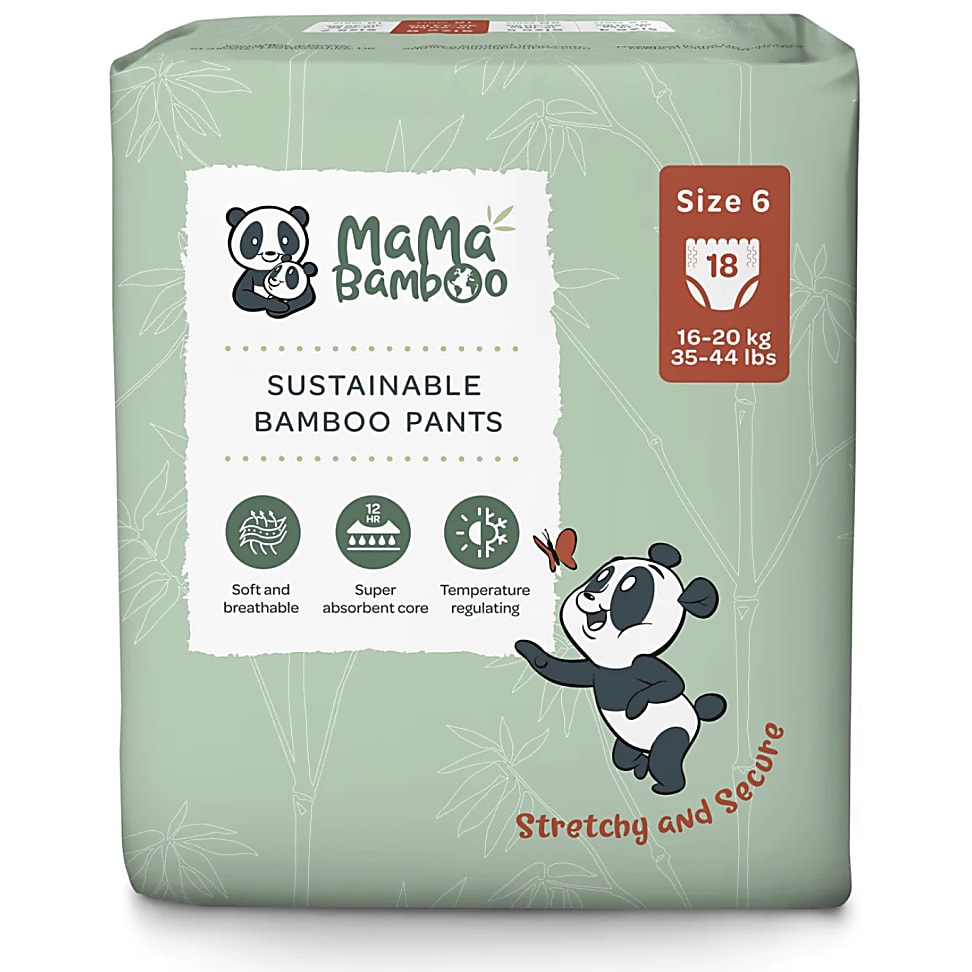 Mama Bamboo Eco Nappy Pants - Size 6