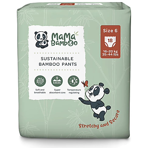 Mama Bamboo Eco Nappy Pants - Size 6