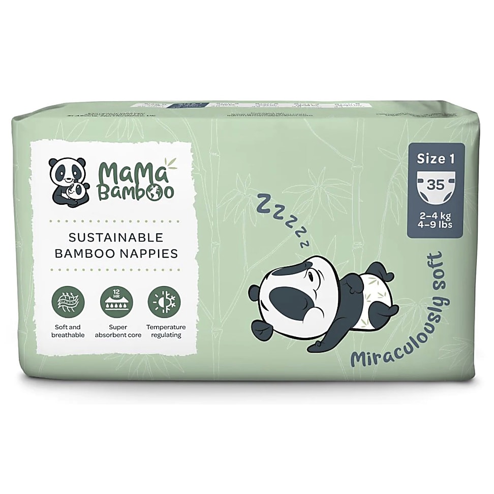 Mama Bamboo Eco Nappies - Size 1 (Newborn)