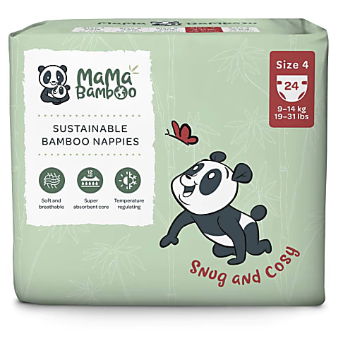 Mama Bamboo Eco Nappies - Size 4 (Large)