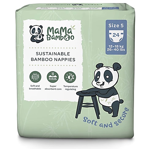 Mama Bamboo Eco Nappies - Size 5 (X-Large)