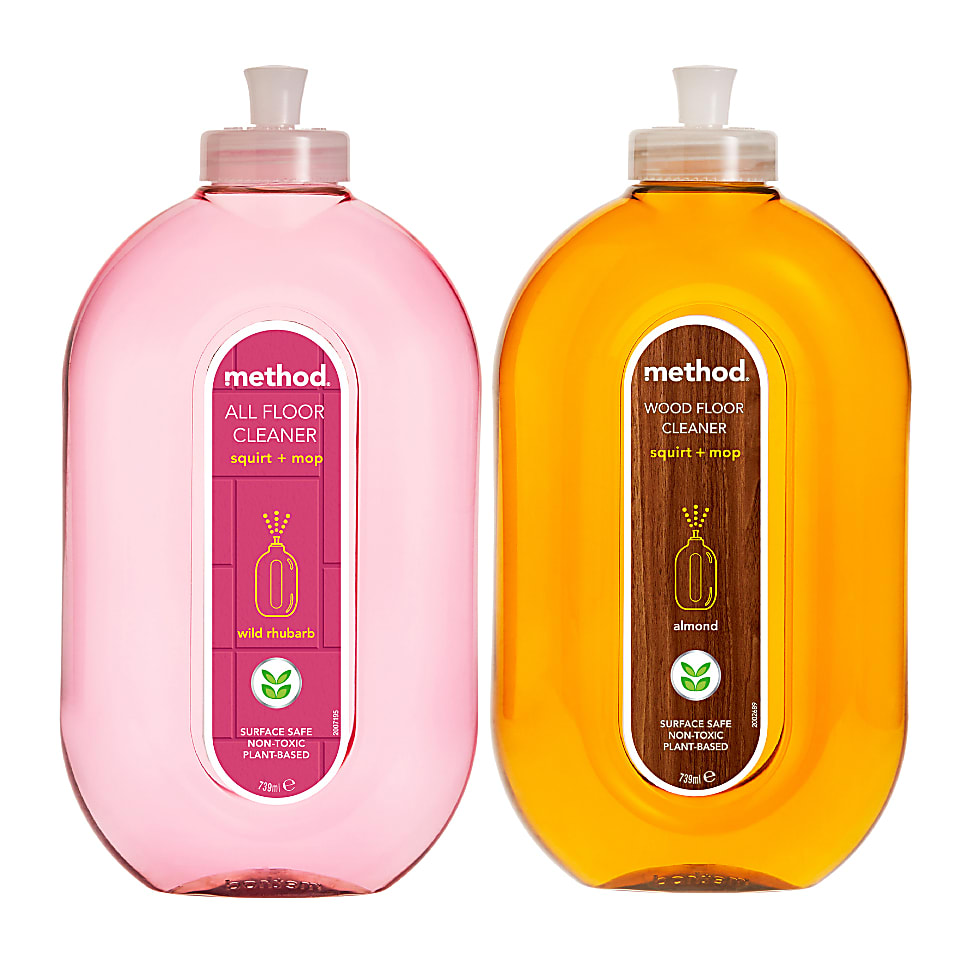 Method Rhubarb All Purpose & Wood Floor Cleaner Bundle