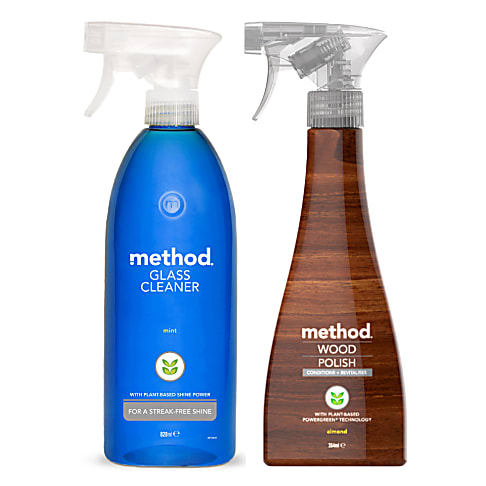 Method Glass Cleaner & Wood Polish Bundle