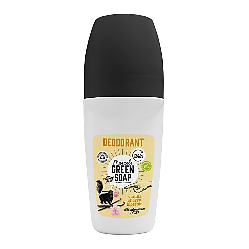 Marcel's Green Soap Roll On Deodorant Vanilla & Cherry Blossom