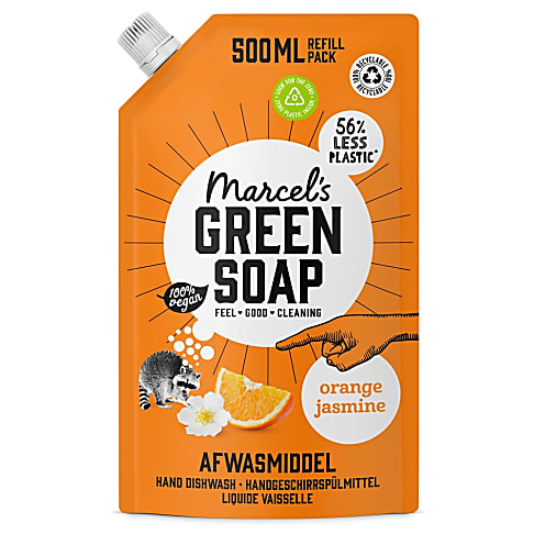 Marcel's Green Soap Washing Up Liquid Orange & Jasmine - Refill