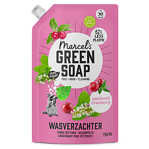 Marcel's Green Soap Fabric Softener Refill Patchouli & Cranberry